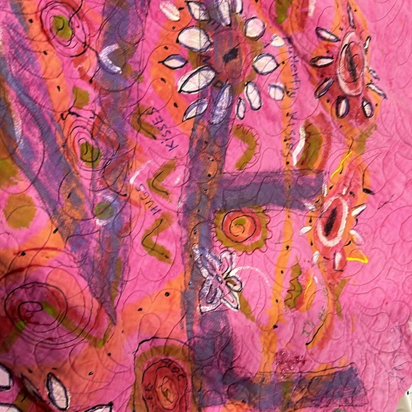 Hand made butterfly quilt including butterflies heirloom quality reversible - Picture 13 of 16